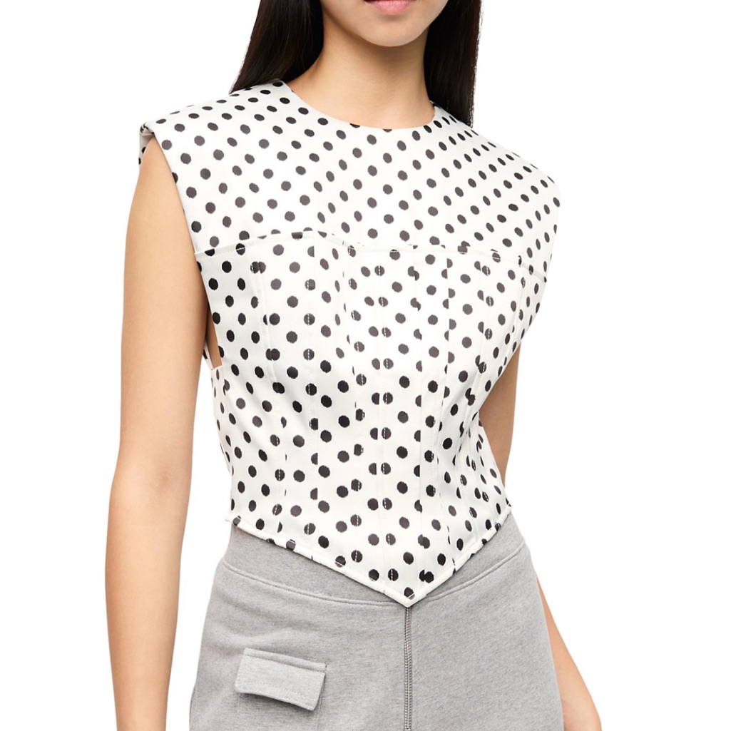 Ganni Polka Dot Blouse